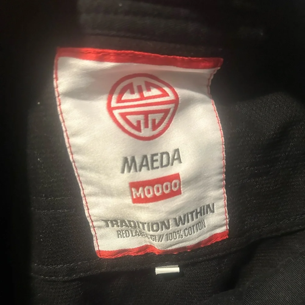 Maeda Red Label Kids Black Jiu Jitsu Gi Set